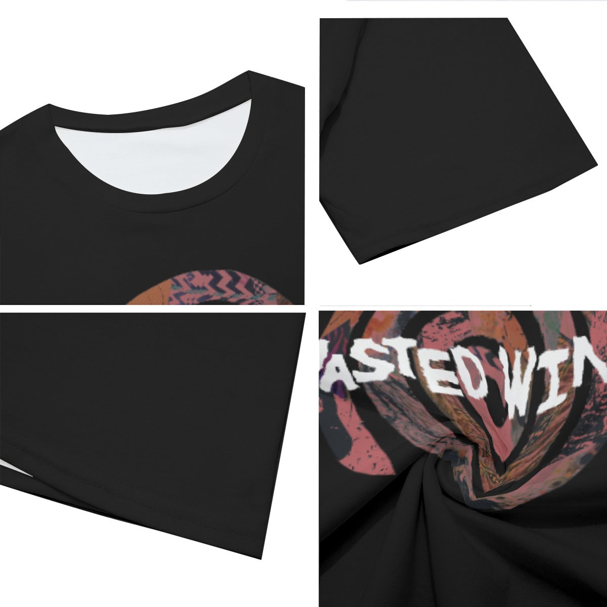 Wasted Wine Spiral Logo T-Shirt