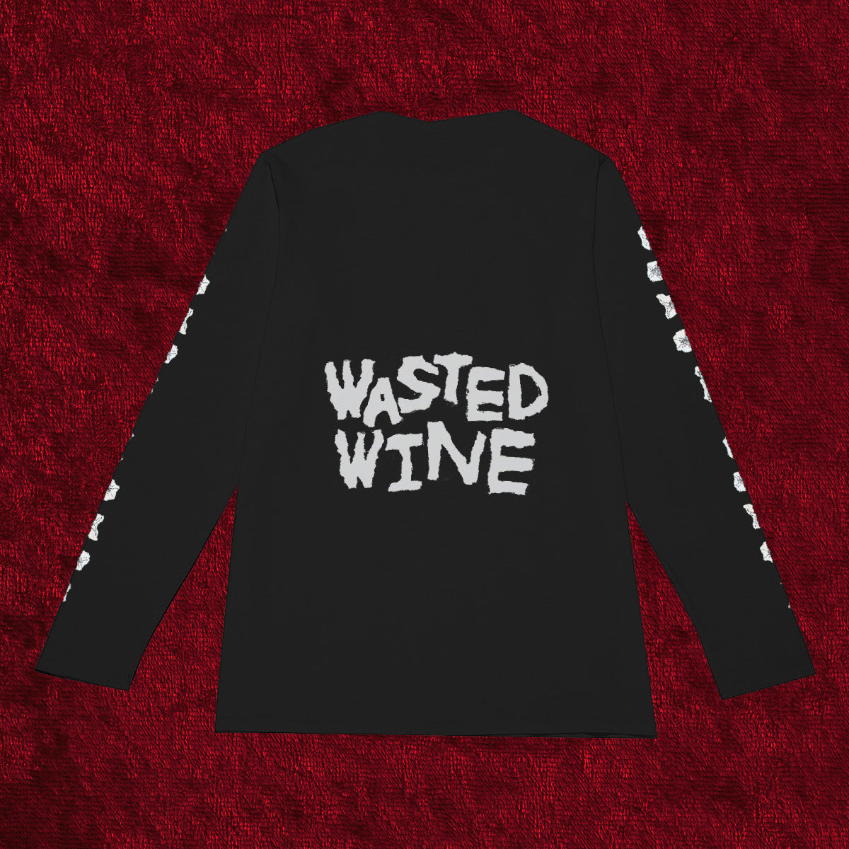 Wasted Wine Long Sleeve Spiral T-Shirt